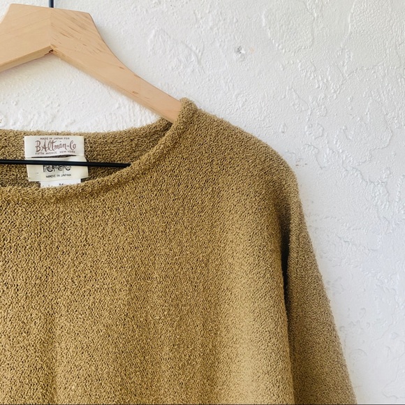 vtg retro 90s dolman sleeve knit teddy pullover - Picture 4 of 6